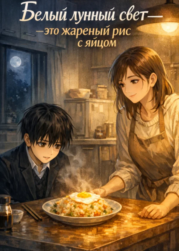 Белый лунный свет — это жареный рис с яйцом