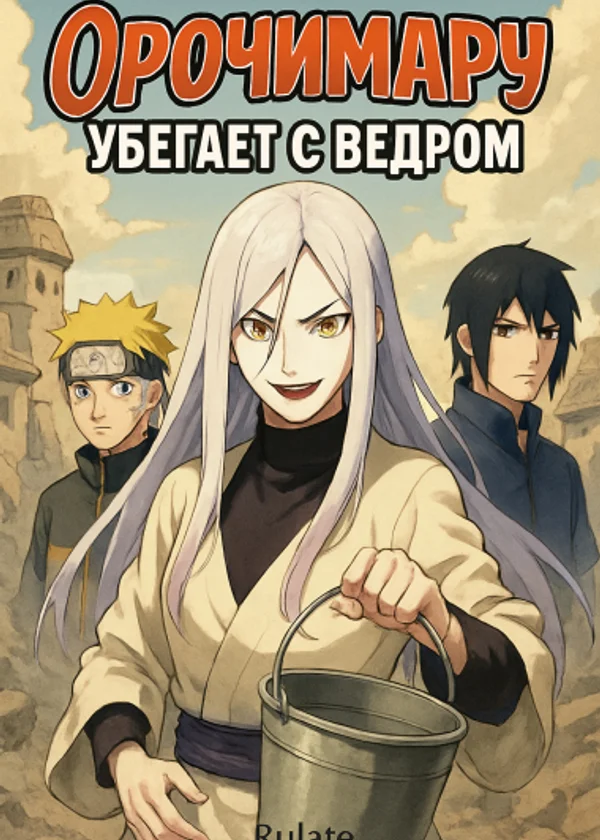 Орочимару убегает с ведром