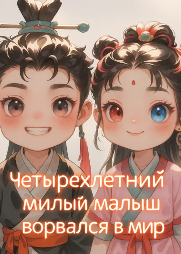 Четырехлетний милый малыш ворвался в мир