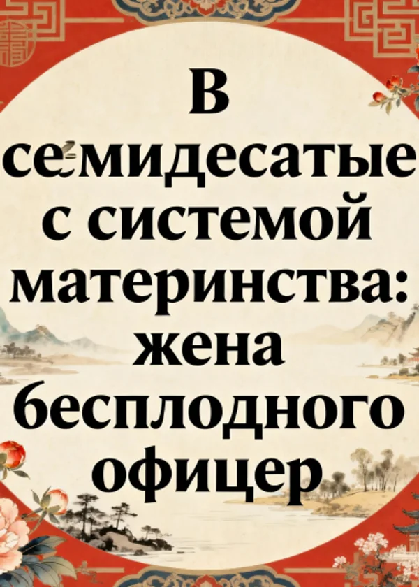 В семидесятые с системой материнства: жена бесплодного офицера
