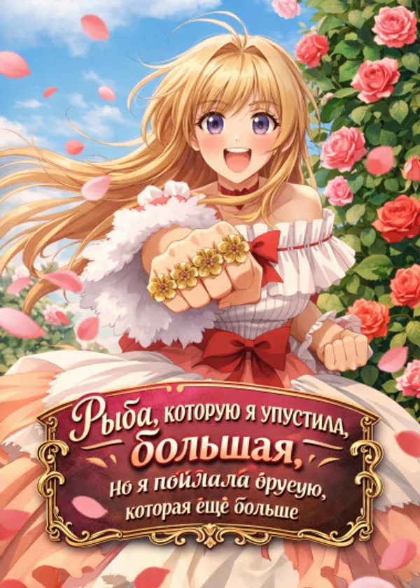 Рыба, которую я упустила, большая, но я поймала другую, которая ещё больше