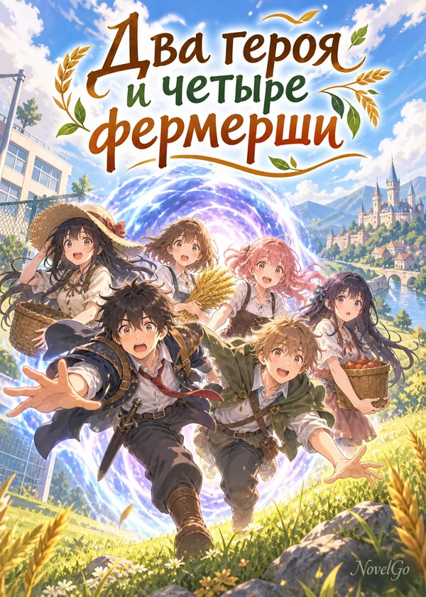Два героя и четыре фермерши