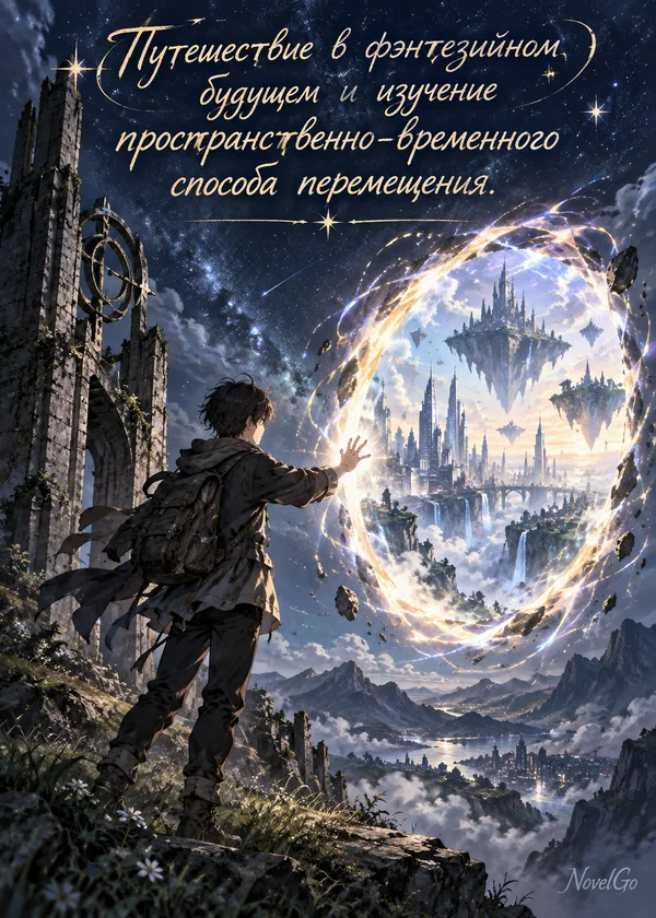 Путешествие в фэнтезийном будущем и изучение пространственно-временного способа перемещения.