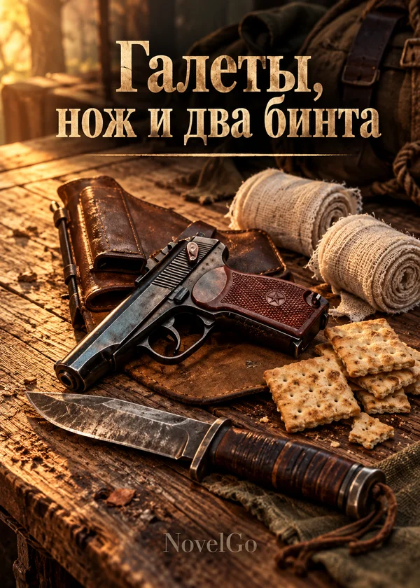 Галеты, нож и два бинта